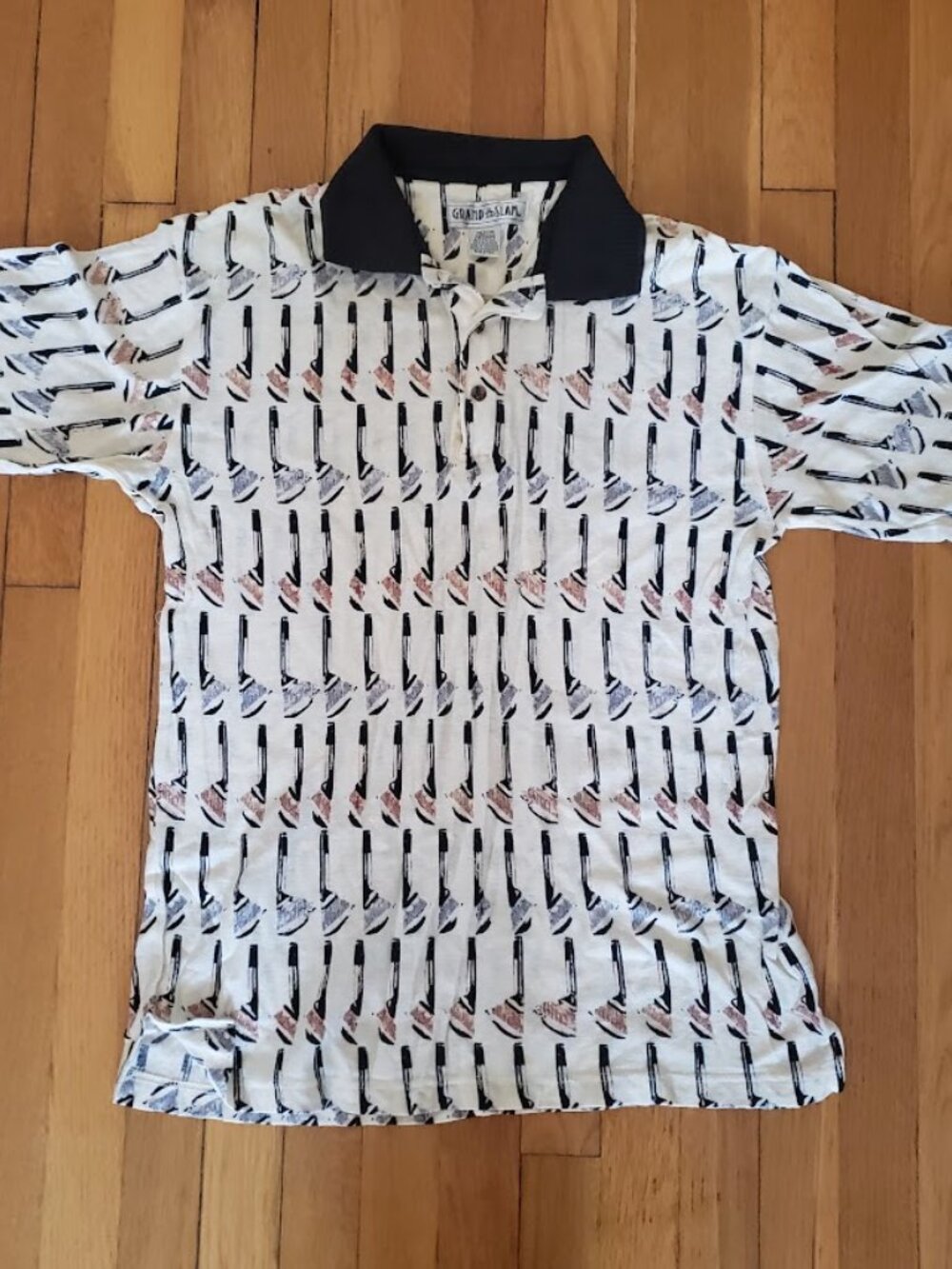 Vintage Original Penguin Grand Slam polo shirt Short Sleeve Cotton size M